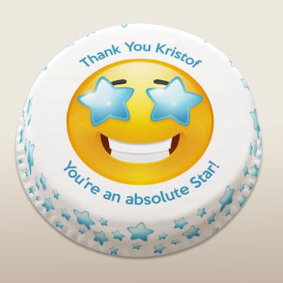 "Emoji Photo Cake - codeEm09 - Click here to View more details about this Product